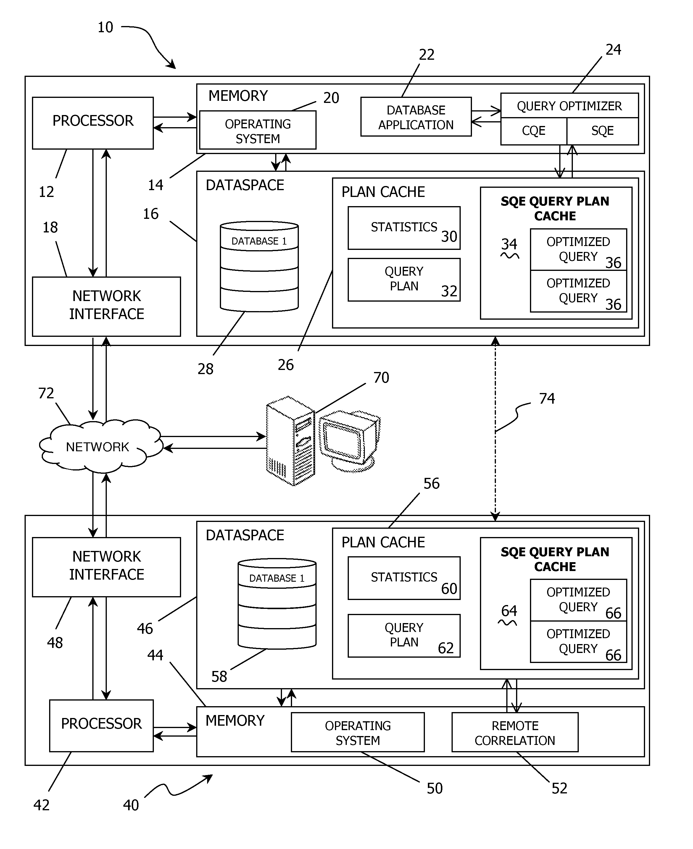 Preserving a query plan cache