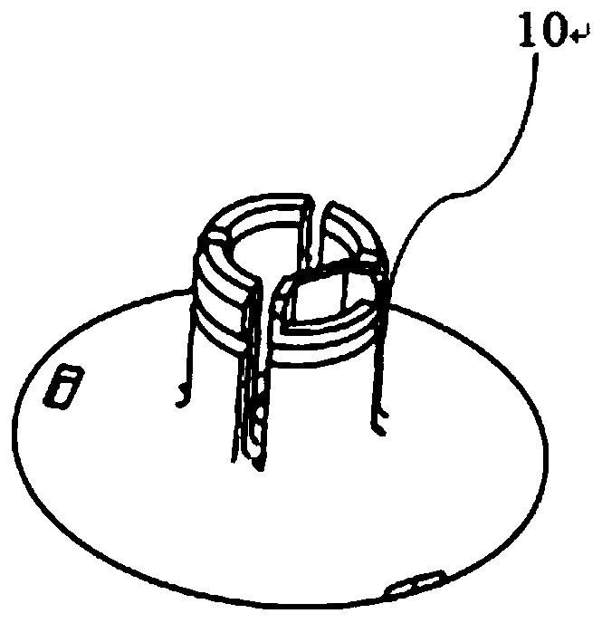 Assembling device suitable for C type retaining ring