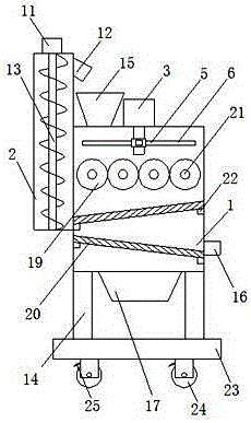 Cutting and smashing all-in-one machine for agricultural straw and use method of cutting and smashing all-in-one machine