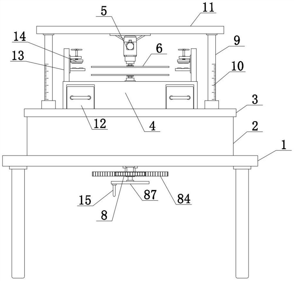 Double-sided polishing machine for wood board processing