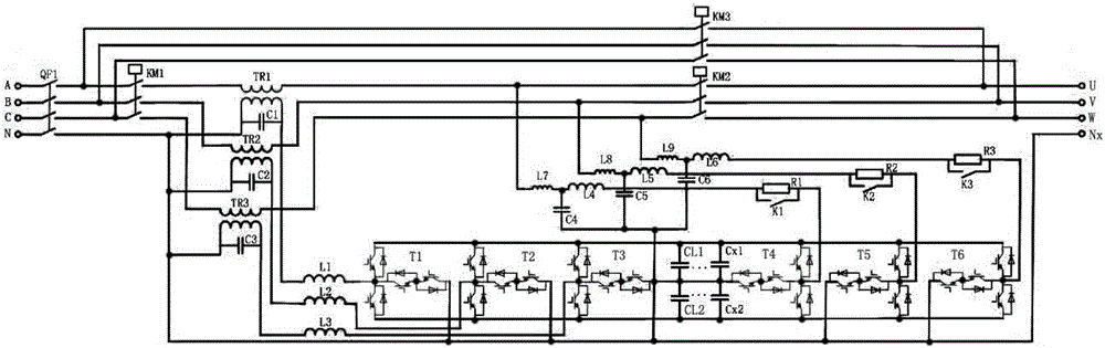 Electric energy quality comprehensive control device for power distribution network