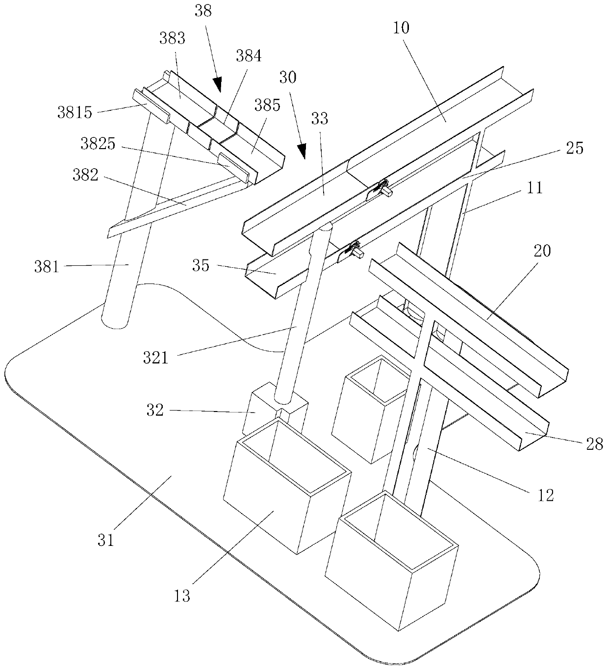 Specimen holder conveying system