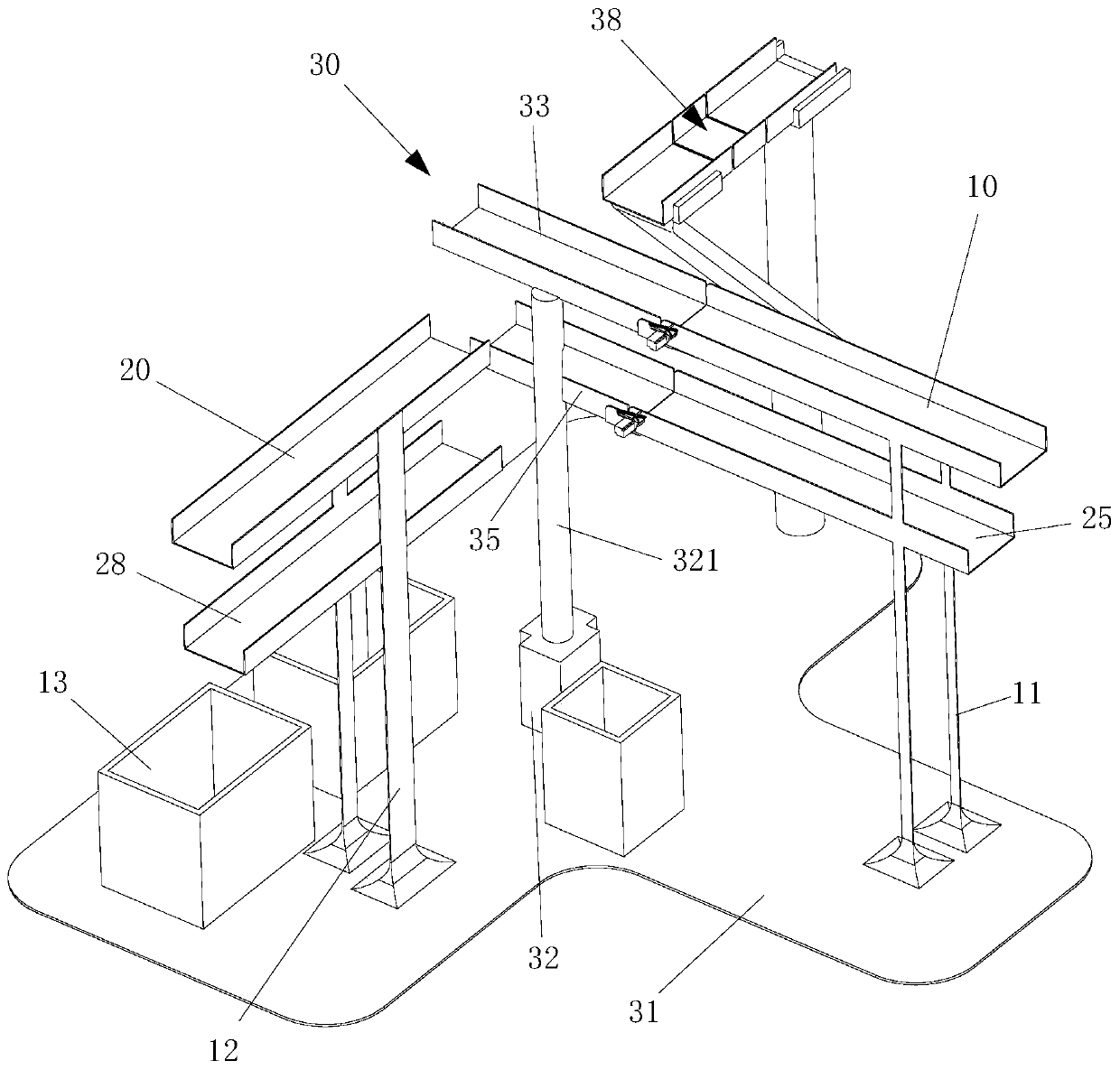 Specimen holder conveying system