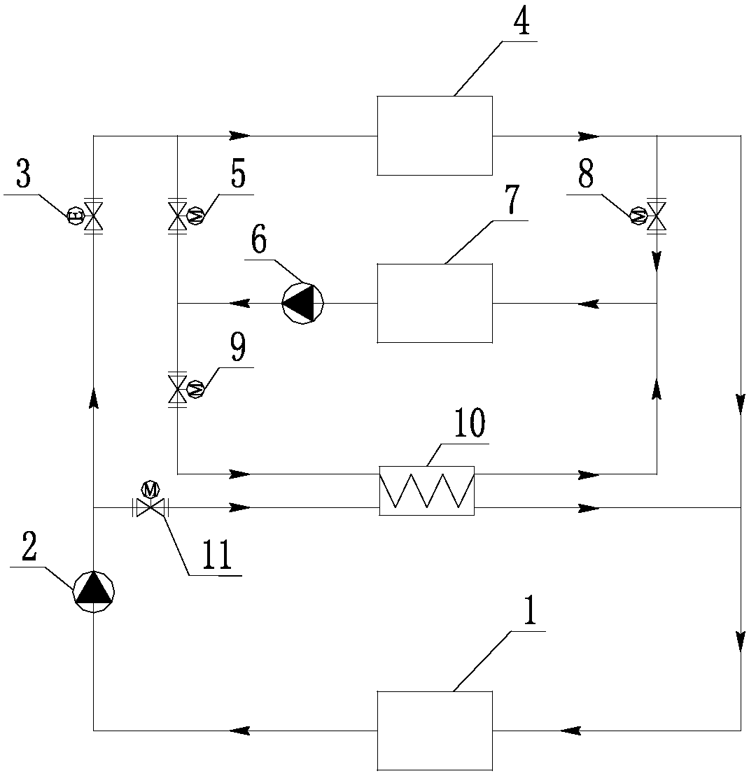 Gas use peak adjusting method for heating system