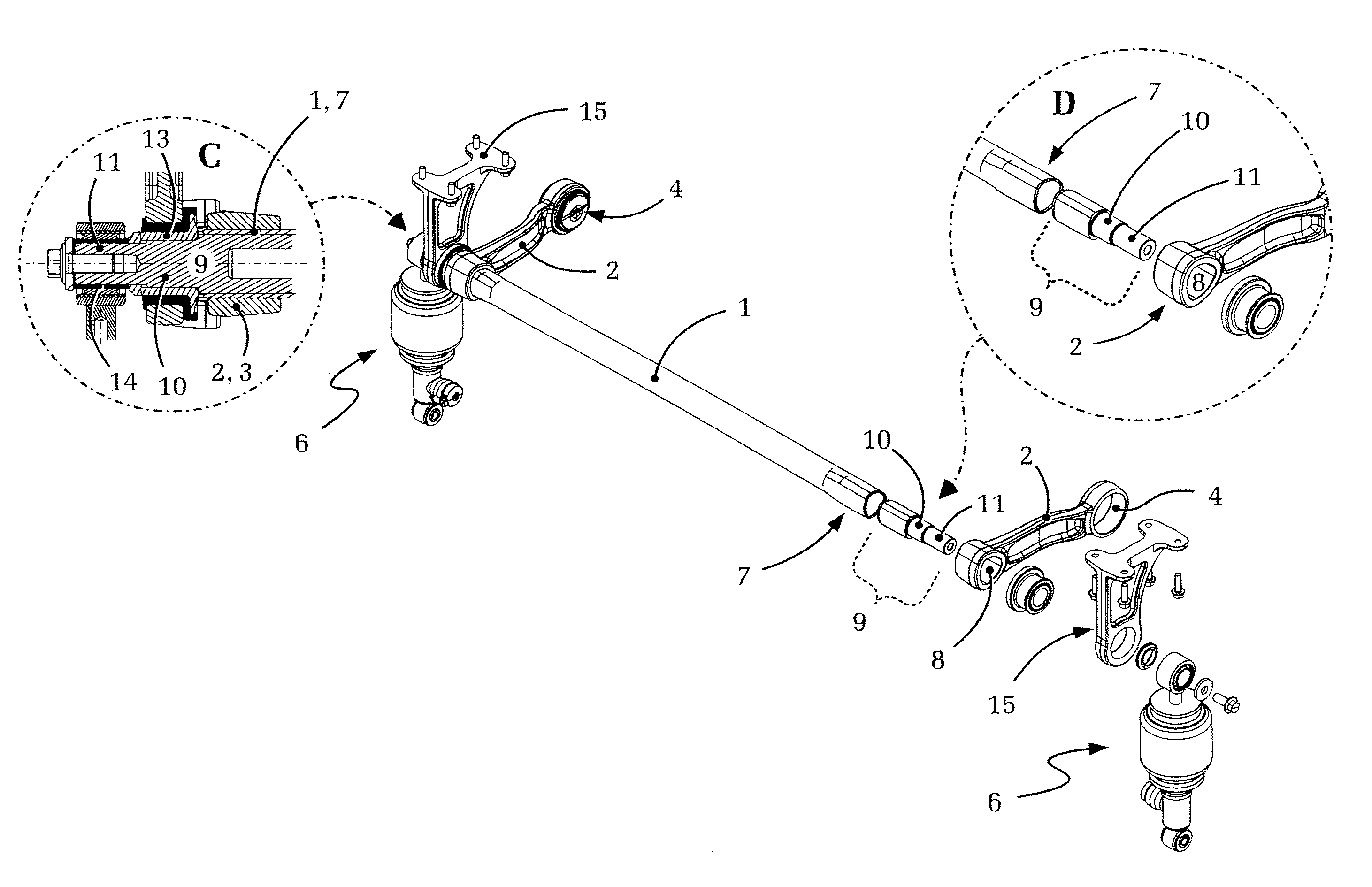 Hollow shaft connection device