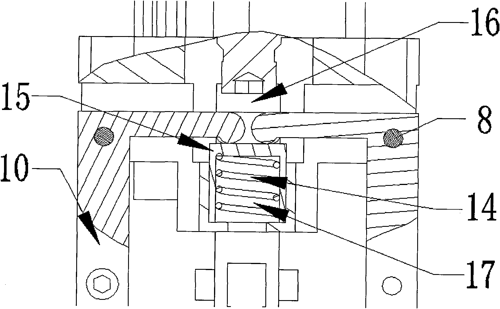 End effector of a plug seedling pot transplanting system