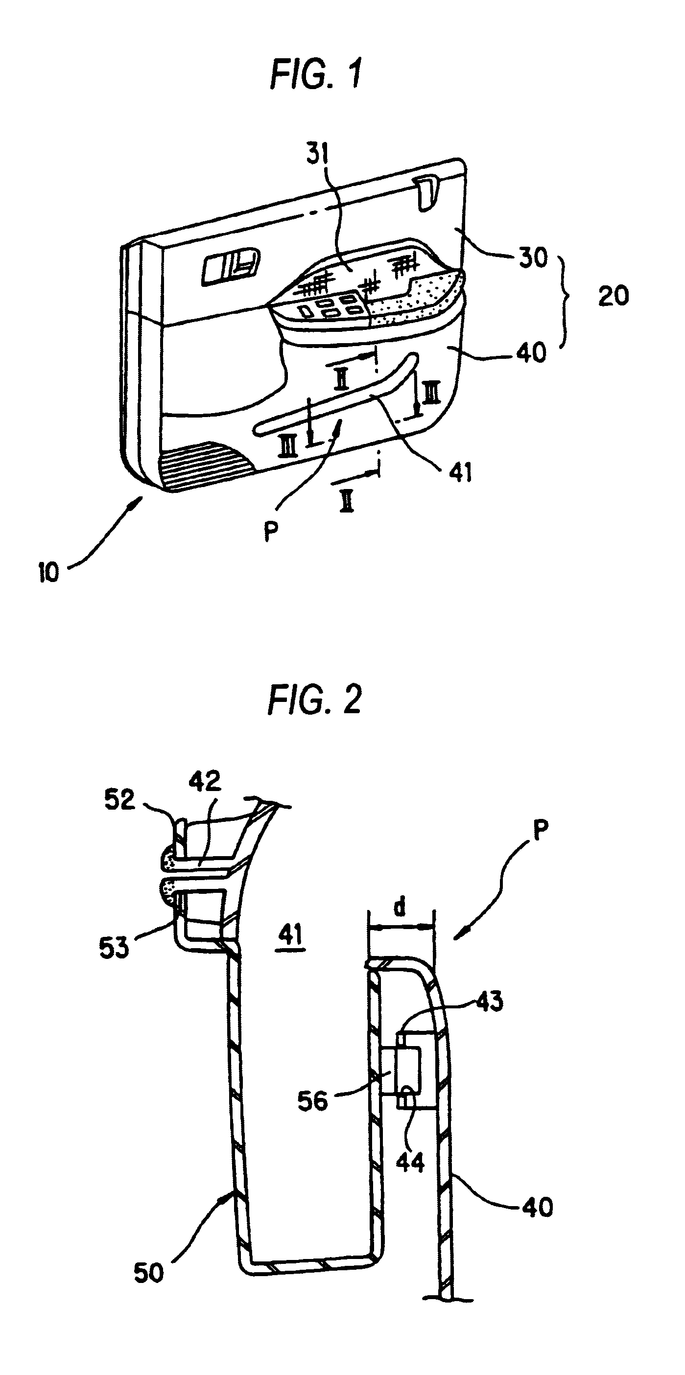 Pocket structure in interior trim