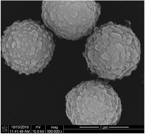 Spherical covalent organic framework material as well as preparation method and application thereof