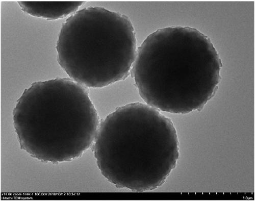 Spherical covalent organic framework material as well as preparation method and application thereof