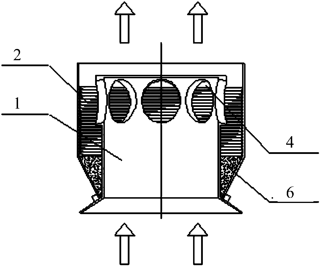 A hood type demister