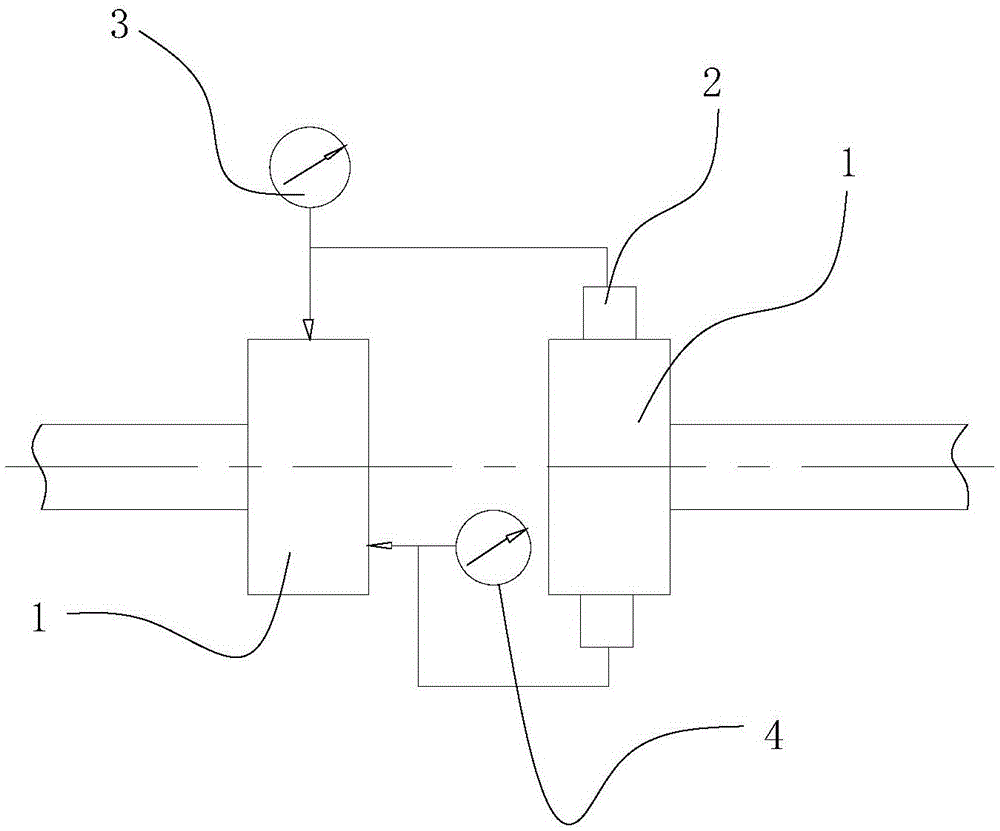 Installation aligning method for shafting