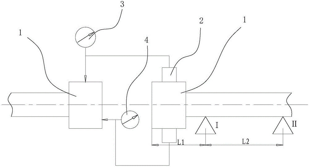 Installation aligning method for shafting