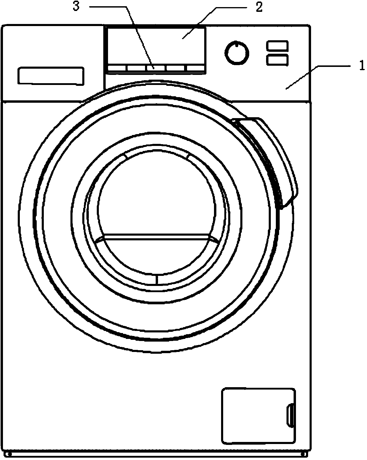 Washing machine operation panel and washing machine