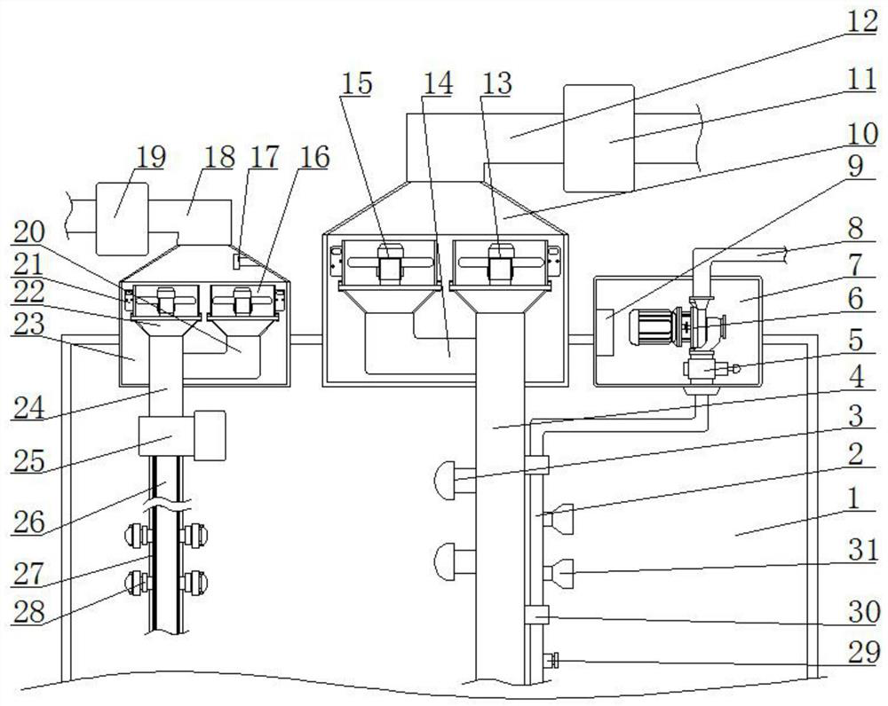 Ventilation device for coal mine operation