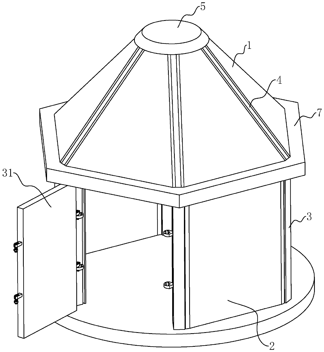 Heat-preservation and energy-saving fabricated house and assembling method thereof