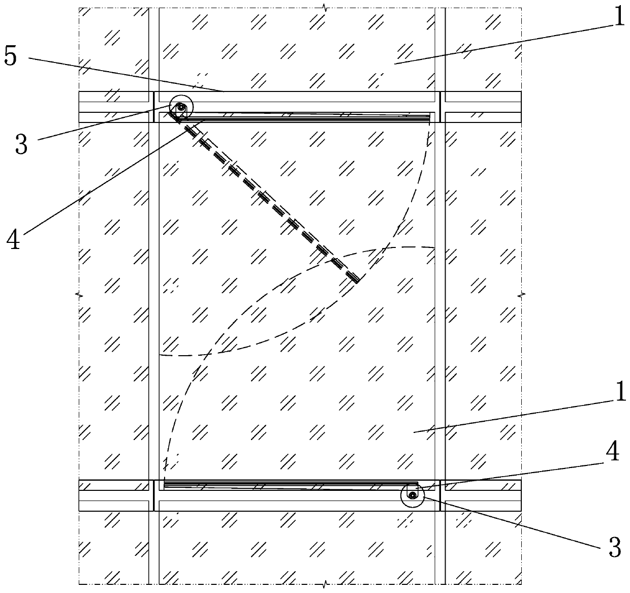 Self-service cleaning system for building curtain wall