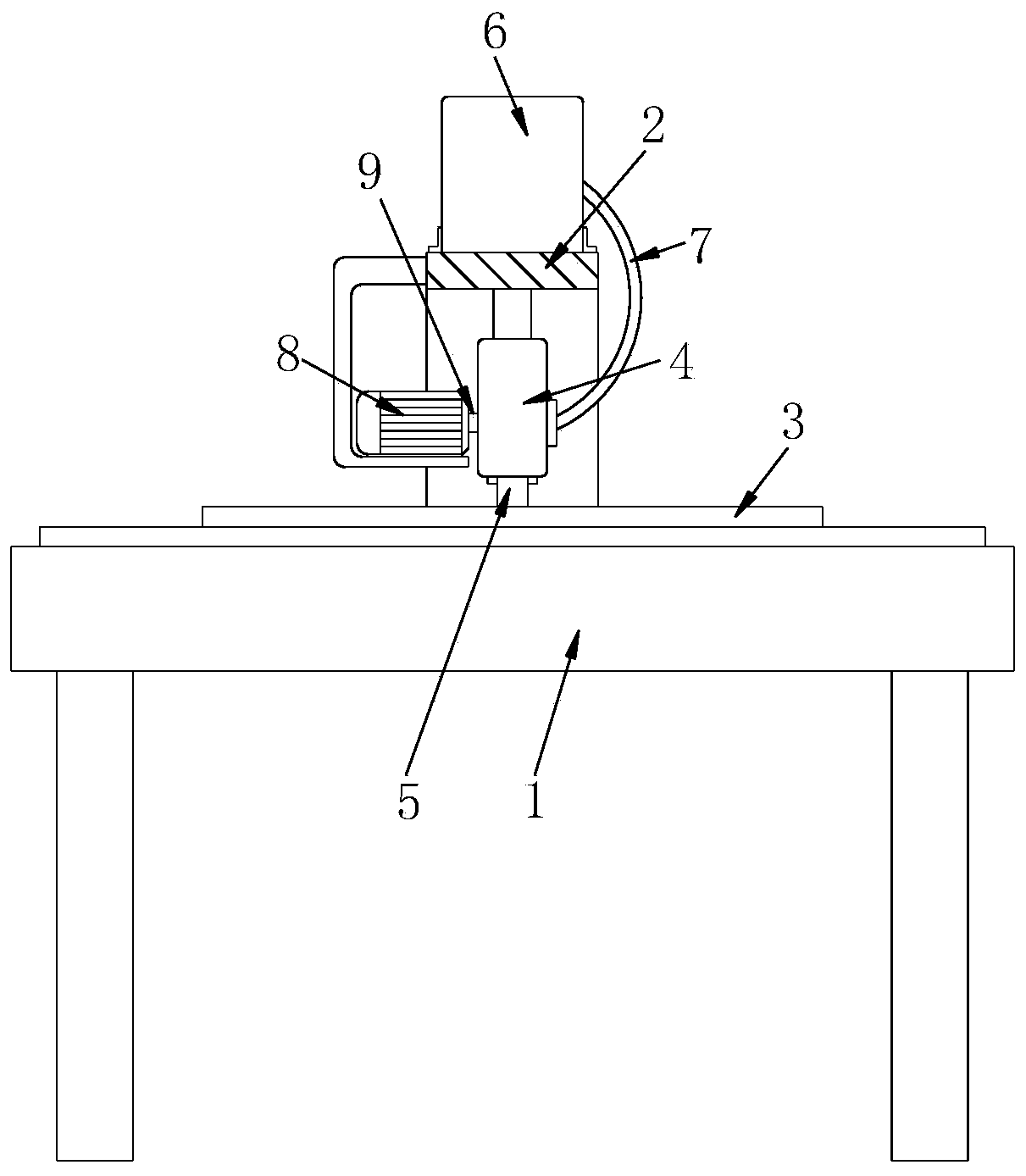 Cutting and edging all-in-one machine for building curtain wall marble plate material