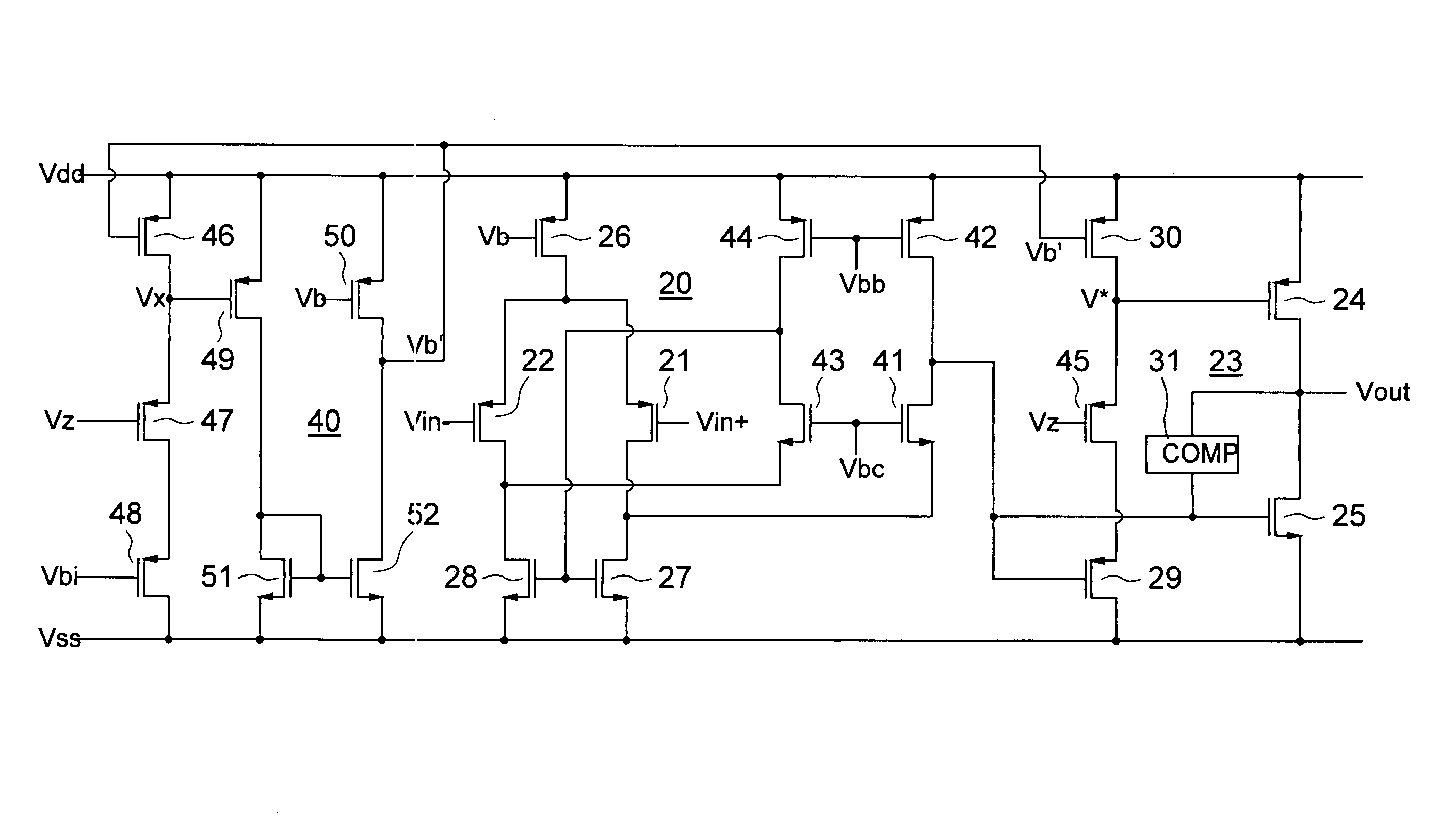 Class AB CMOS amplifiers