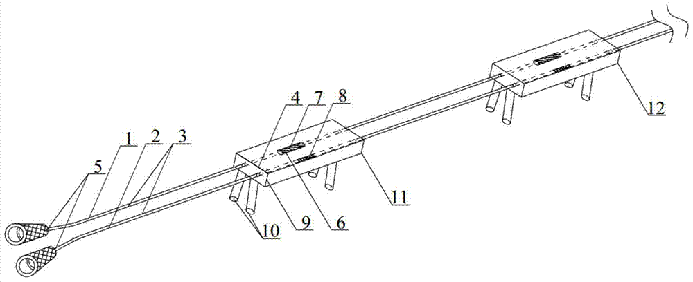 Fiber grating sensor insert for injection molding product detection and manufacturing method thereof