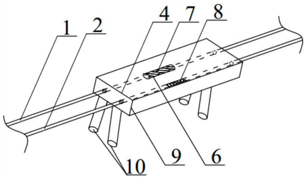 Fiber grating sensor insert for injection molding product detection and manufacturing method thereof