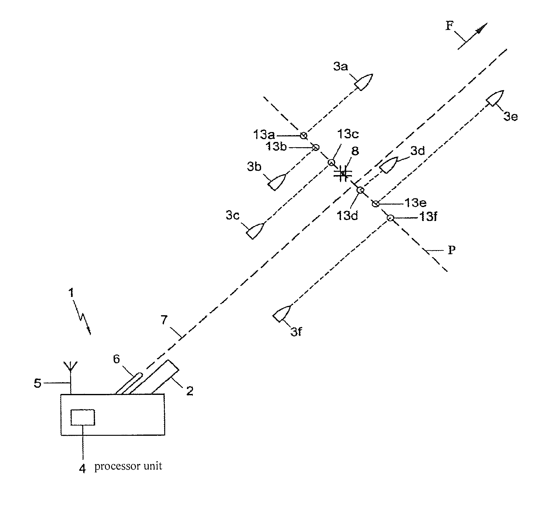 Method of guiding a salvo of guided projectiles to a target, a system and a computer program product