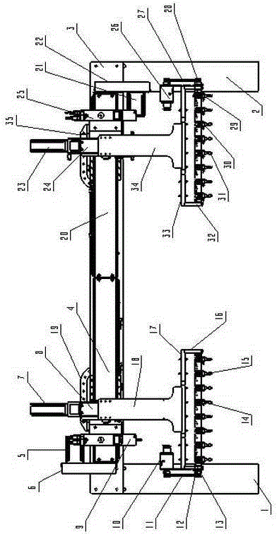 Winding product taking and discharging machine