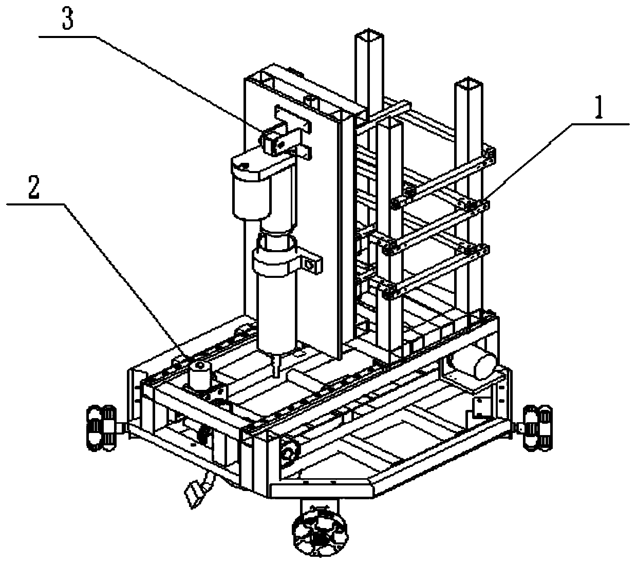 Floor tile seam beautifying machine