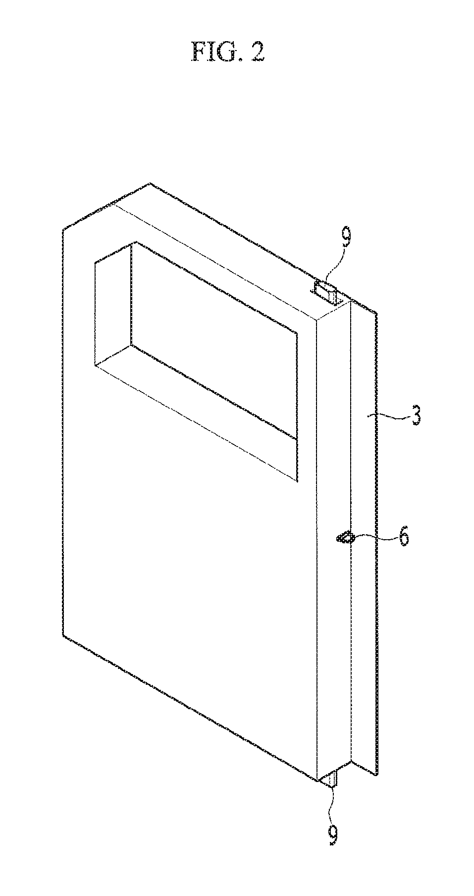 Opposed opening and closing type door structure of vehicle