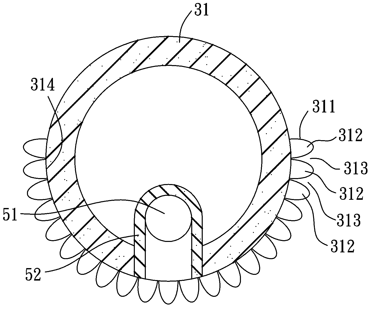 Tracheal tube for secretion removal