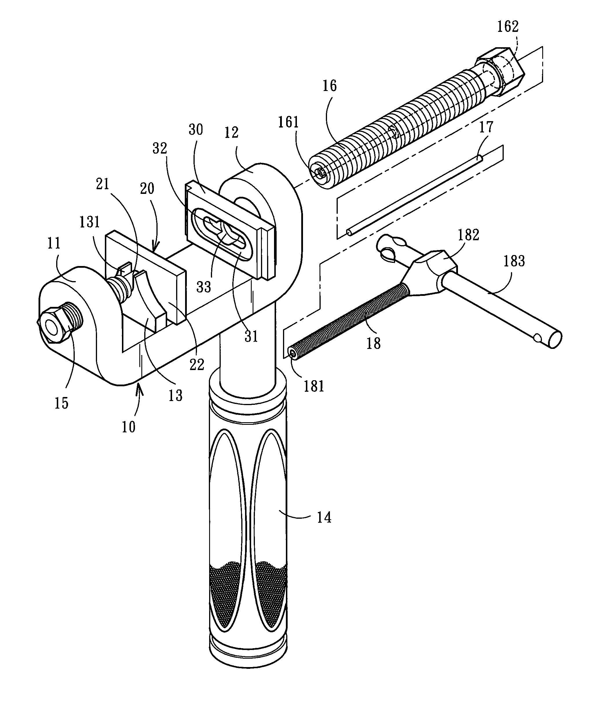 Chain assembling-disassembling structure