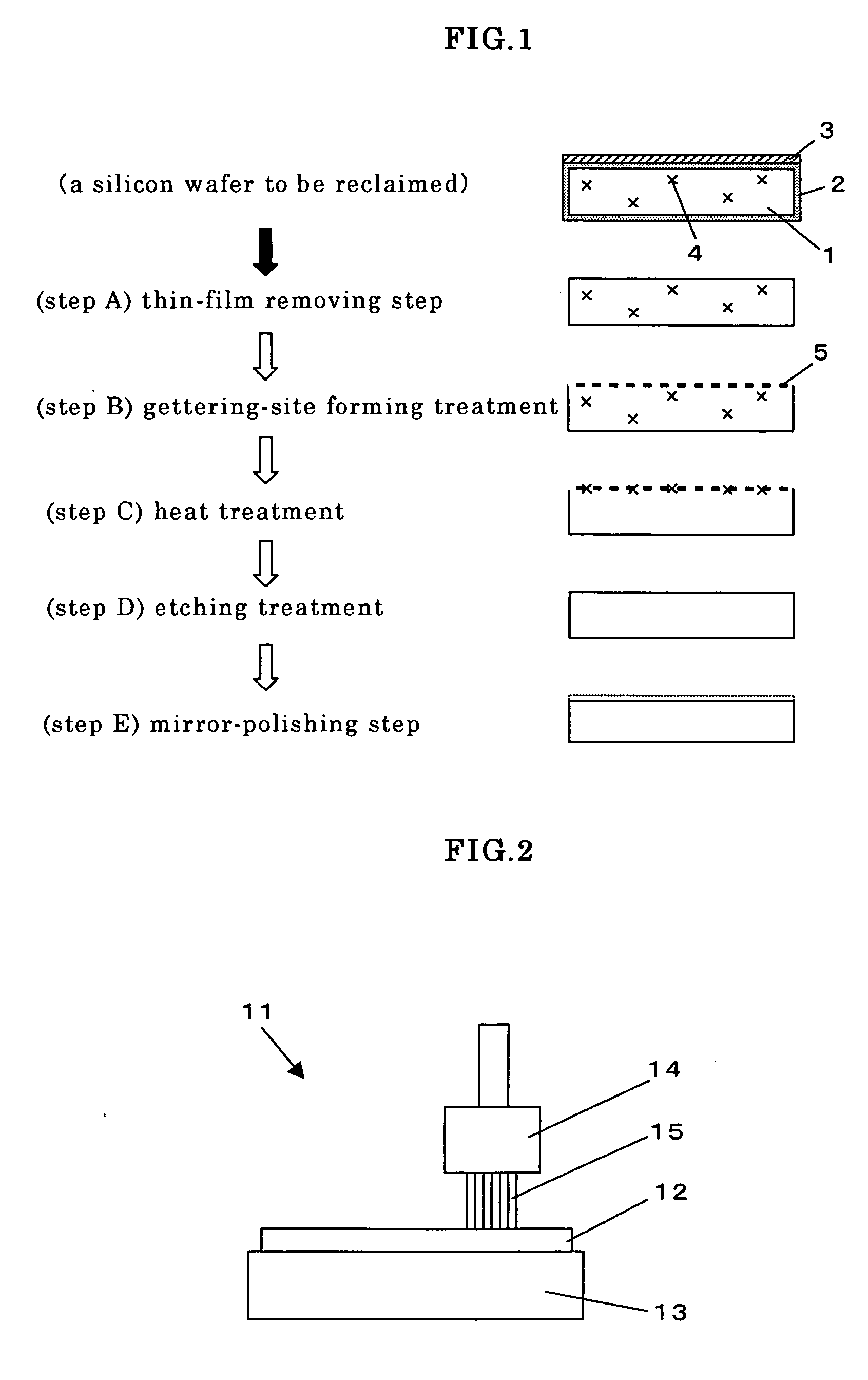 Silicon wafer reclamation method and reclaimed wafer