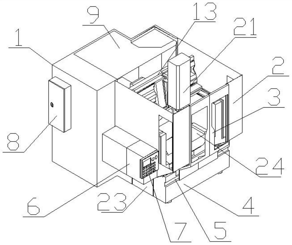 Anti-cutter-collision numerical control machine tool