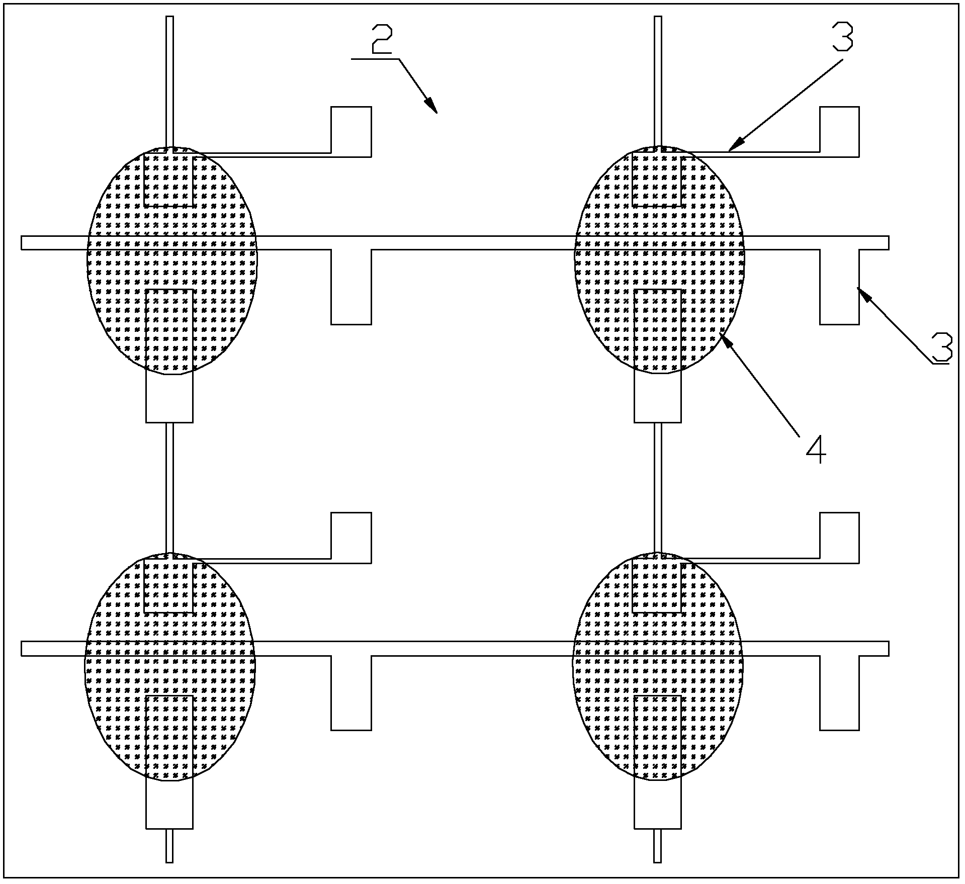 LED module fabrication process with patterned transparent thin-film electrodes