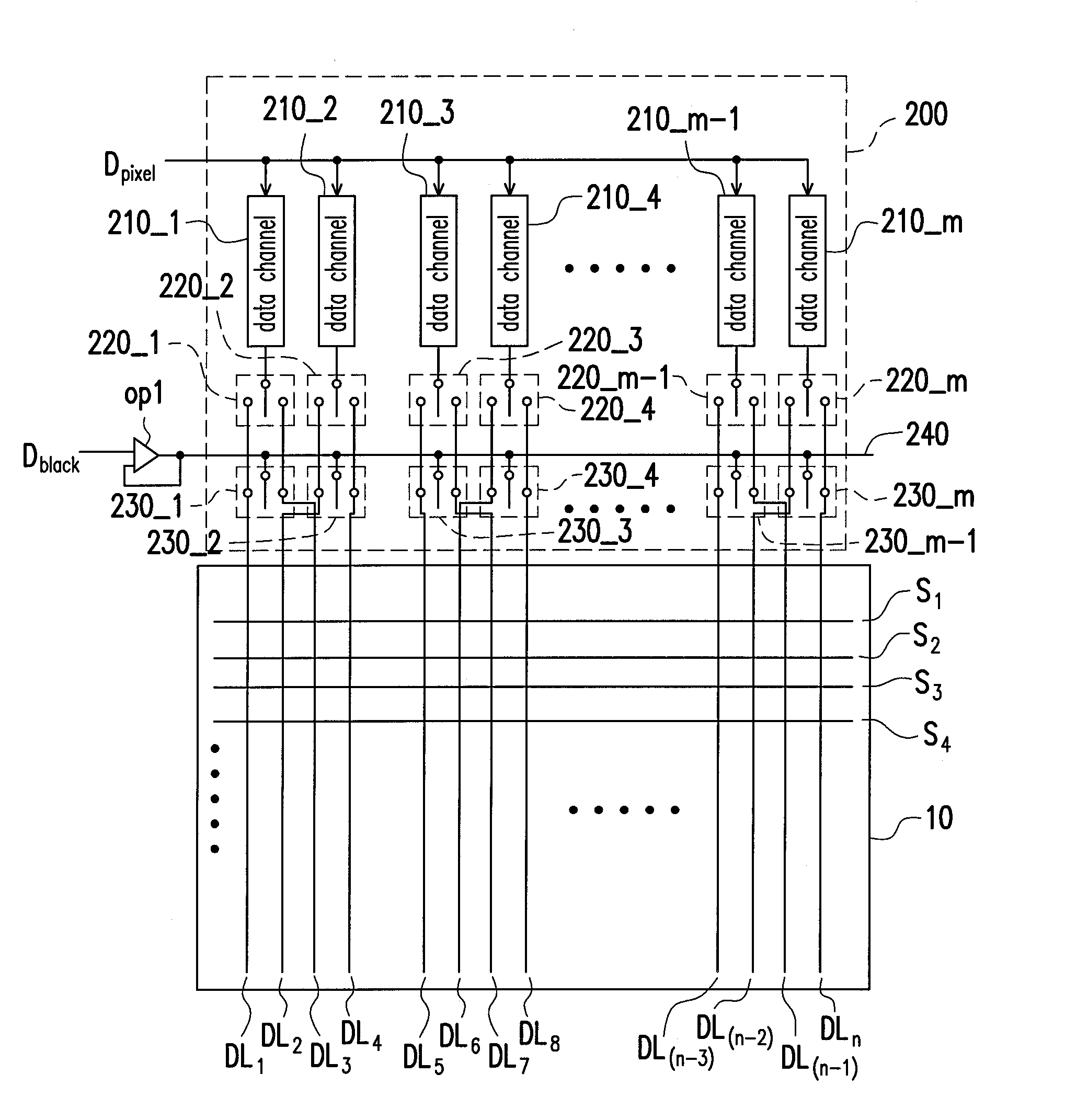 Display system, source driving apparatus and method of black insertion thereof