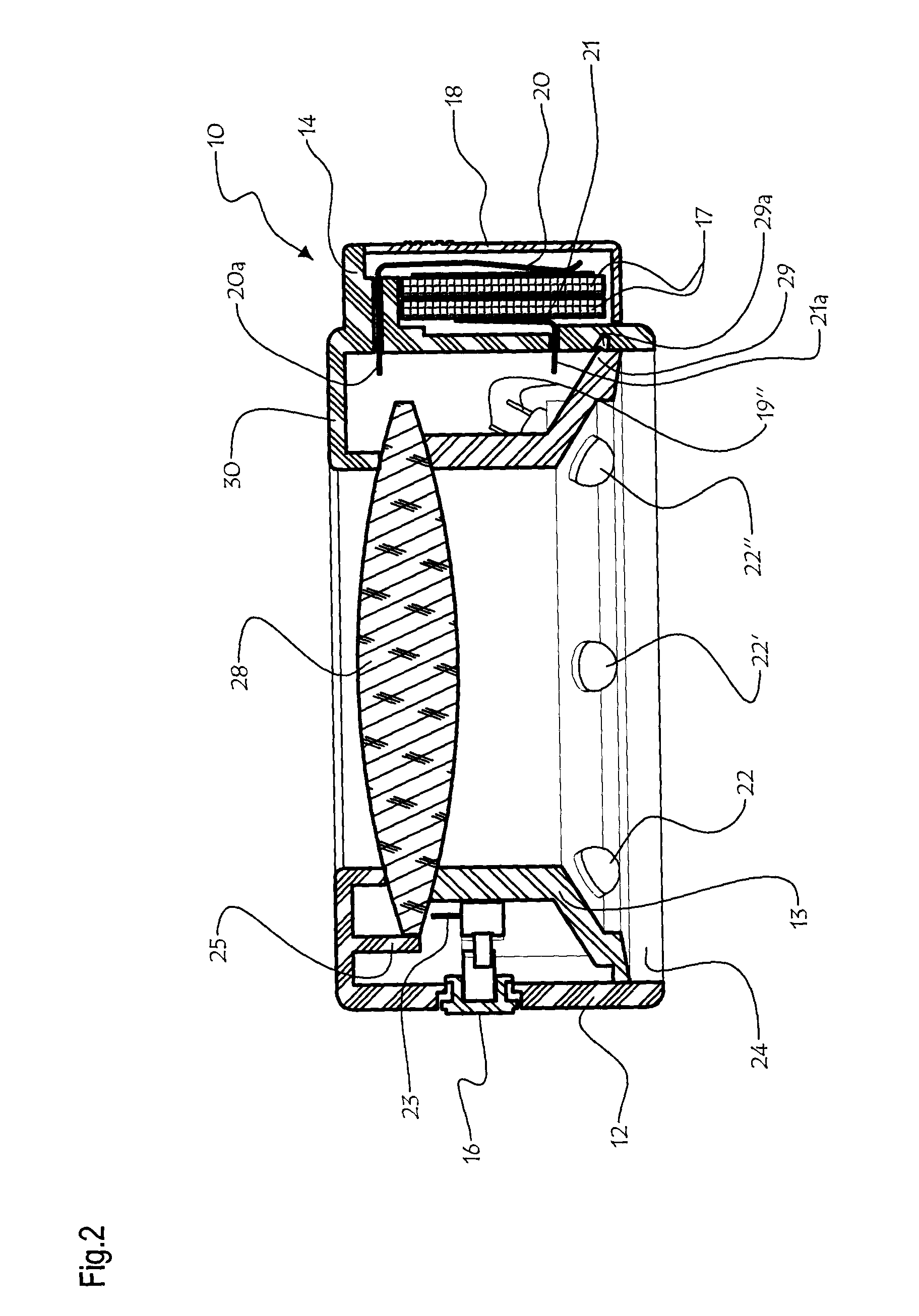 Loupe and lighting assembly for camera sensor dust detection