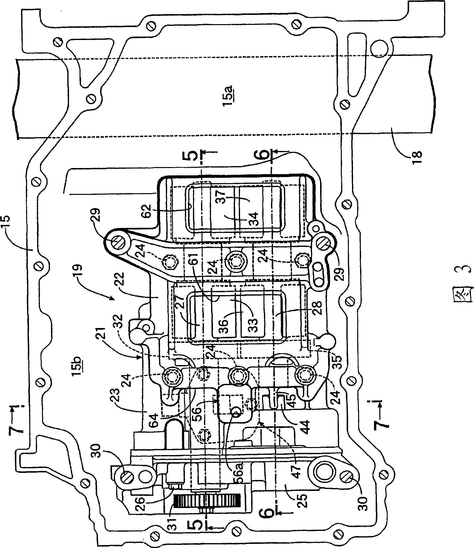 Oil sensor placement structure of engine