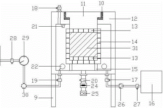 Rock expansion pressure test instrument considering dry-wet circulation effect