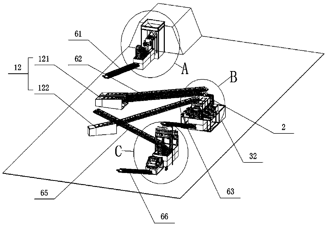 Sand making and washing integrated production line