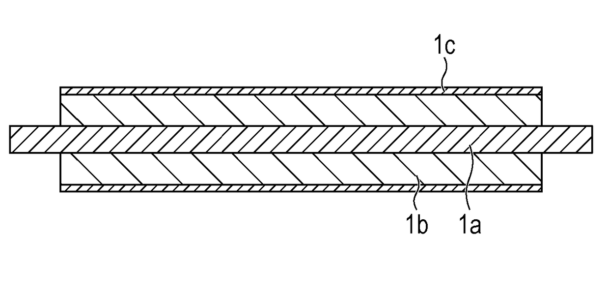 Developing member, method of producing developing member, process cartridge, and electrophotographic apparatus