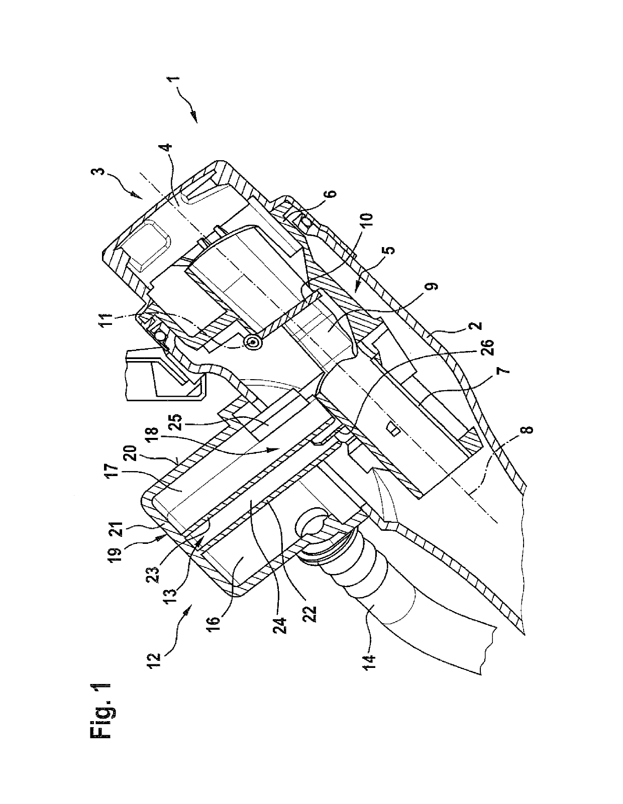 Operating medium tank arrangement for a motor vehicle