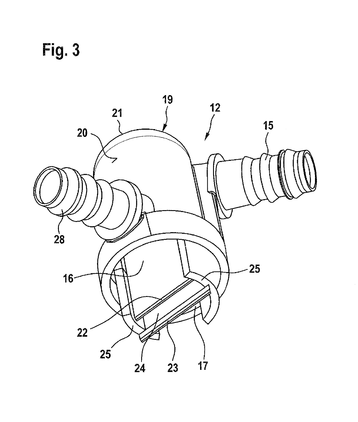 Operating medium tank arrangement for a motor vehicle