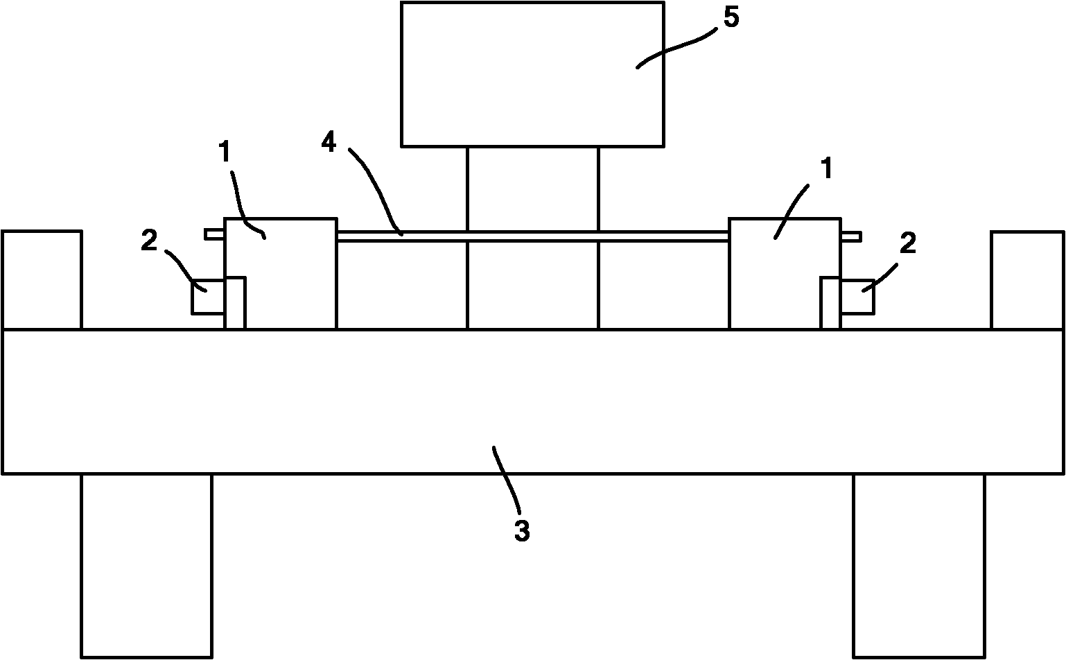 Support of straightening machine