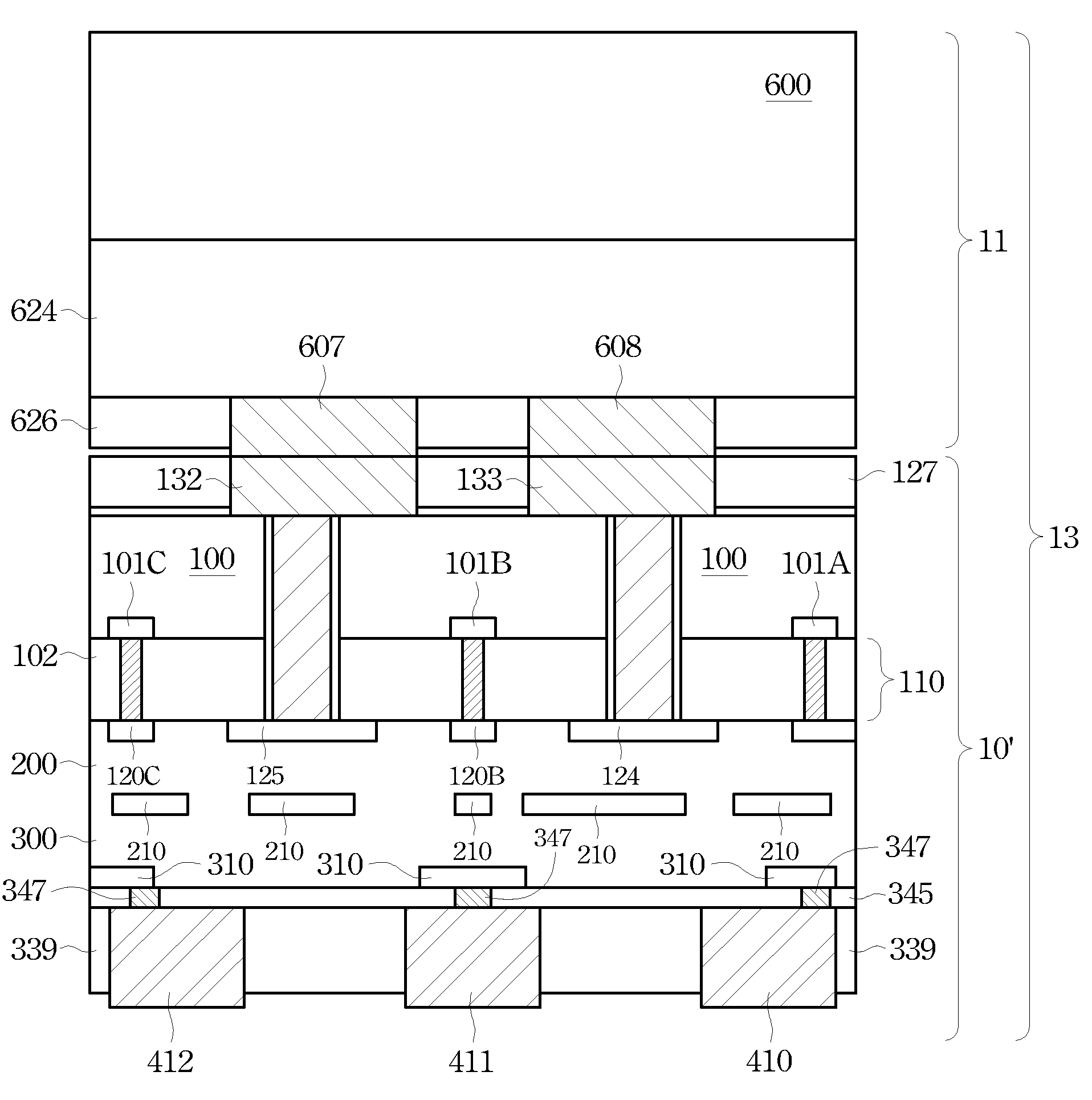 Method of Forming Stacked Dies