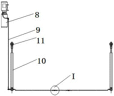 Adjustable bottom plate type dual-column lifting machine