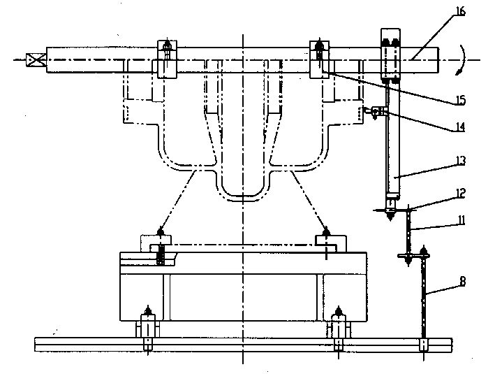 Process for machining ends, positioning ports and holes of central opened pump by special boring apparatus