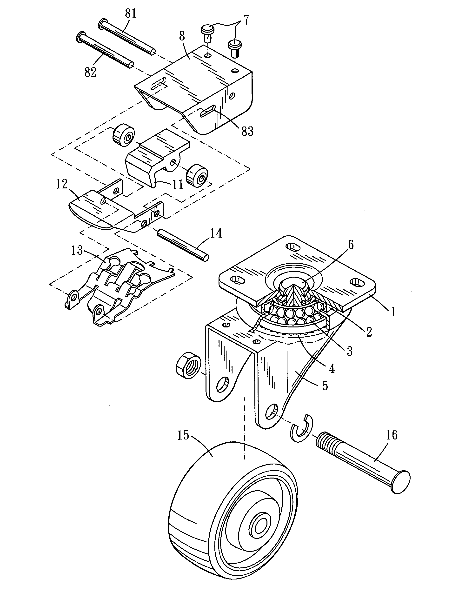 Caster assembly