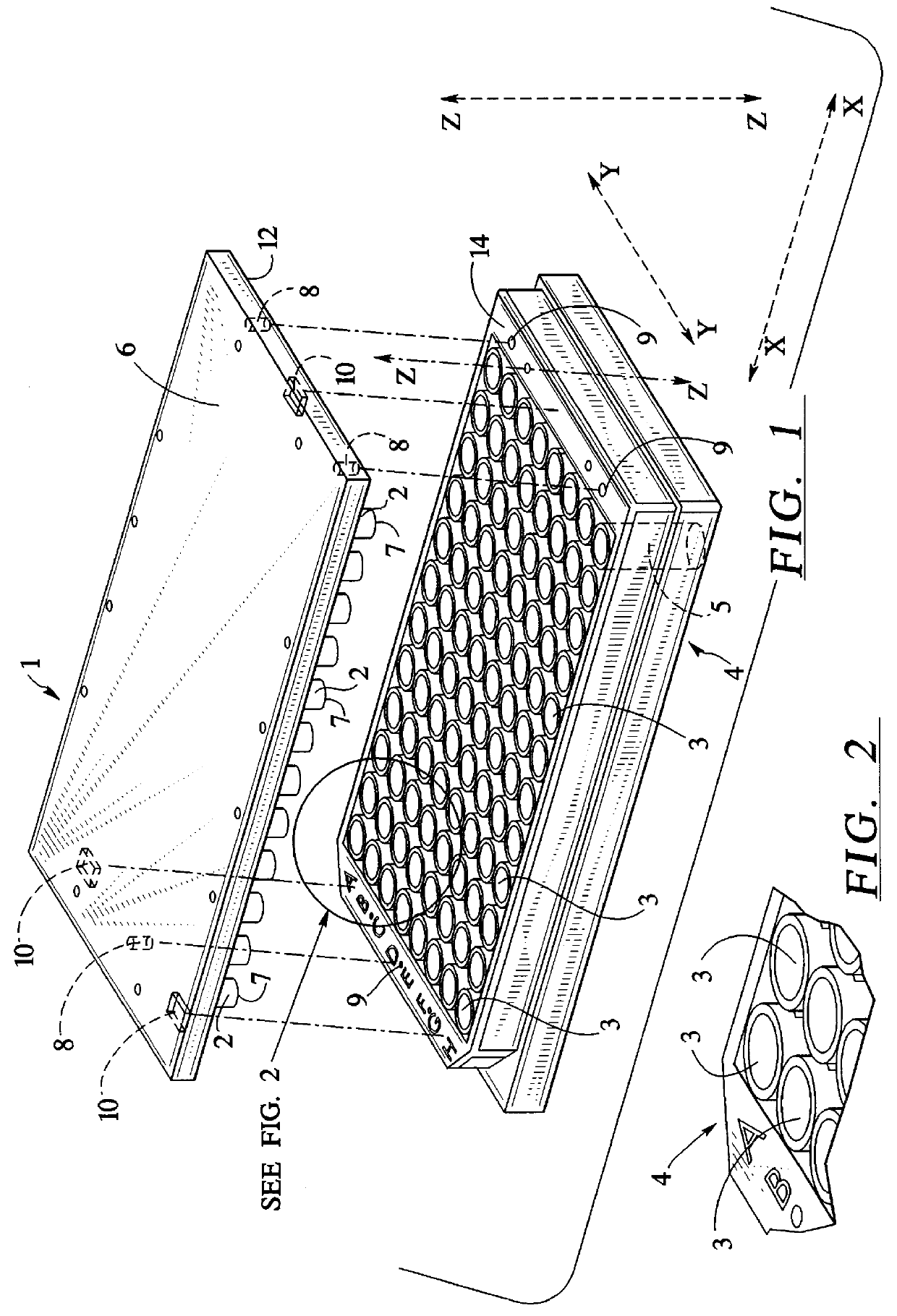 Multi-assay plate cover for elimination of meniscus