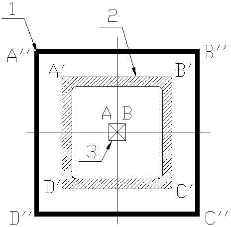 Growth method for preparing square sapphire crystal by Kyropoulos process