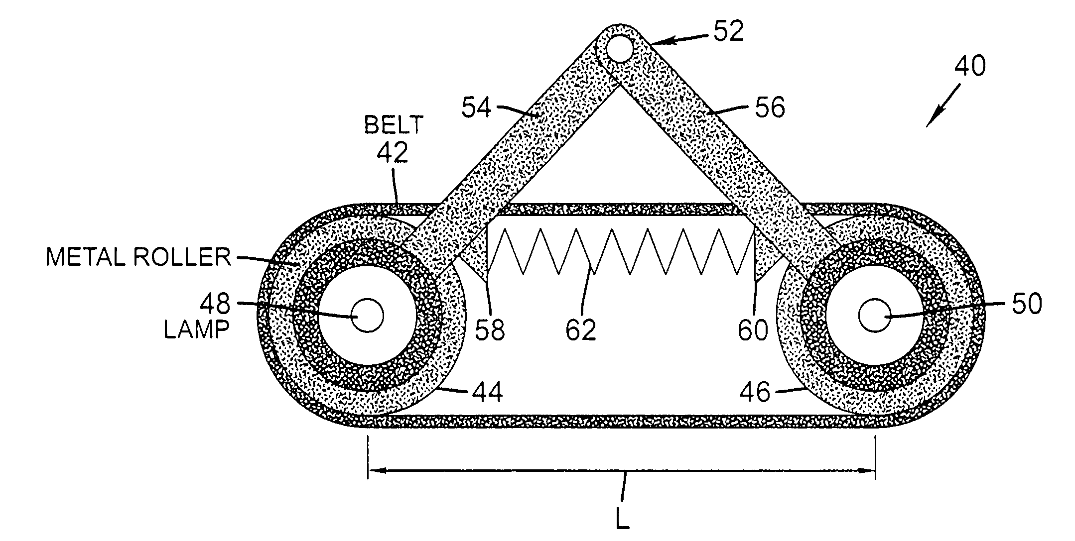 Variable power fuser external heater