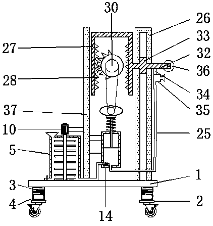 High-efficiency wall painting device